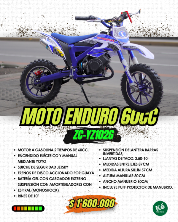 Moto Enduro 60 CC (ZC-YZ-102G)